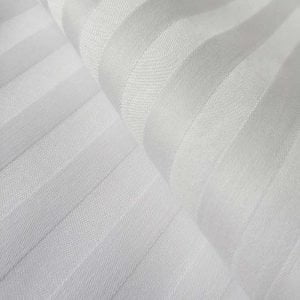 Mx2131 40s T250 Continuous 1cm Vertical Line Interlacings Satin Stripe Cotton Fabric 01