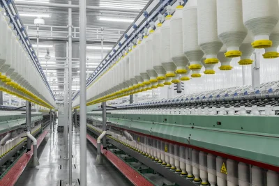 Spinning Processing in A Textile Factory